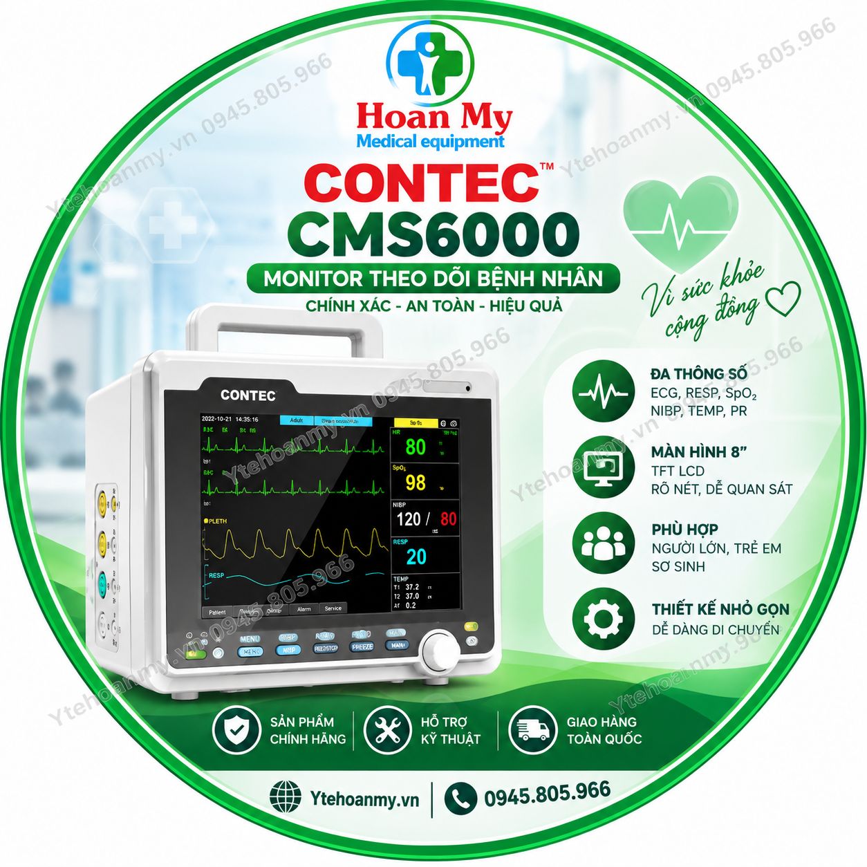 Bảng Giá Máy Monitor Theo Dõi Bệnh Nhân Mới Nhất 2026 - Từ 16,5 Triệu đồng
